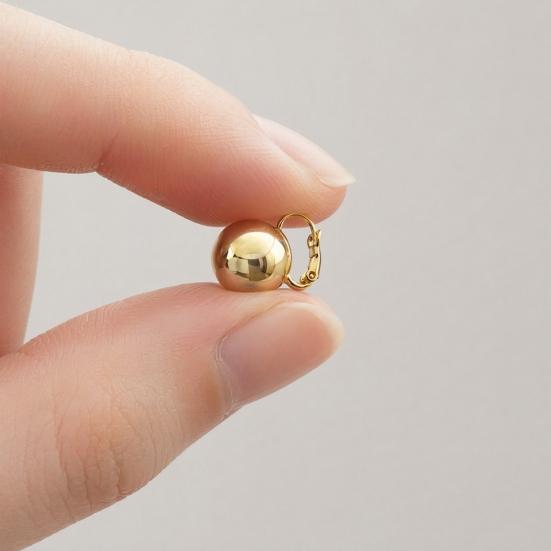 1 Pair Ball Dangle Earrings for Women, Metal Round Ball Drop Earrings, Sliver Gold Plated Jewelry Gifts