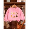 Kids Sweatshirt Cute Printed Pattern Simple Sweet Beauty Baby Spring Thin Round Neck Hoodie