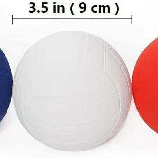 12cm Mini PVC Volleyball for Outdoor Beach & Baby Grip Training - Inflatable Water Play Toy