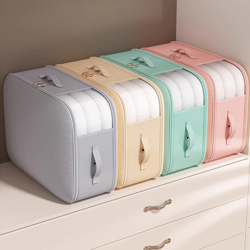 1pc Vacuum Compression Storage Bags Household Visible Quilt Clothing Storage Box Large-capacity Storage Bag Wardrobe Organizer