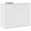 vidaXL Sideboard Hochglanz-Weiß 88x30x70 cm Holzwerkstoff