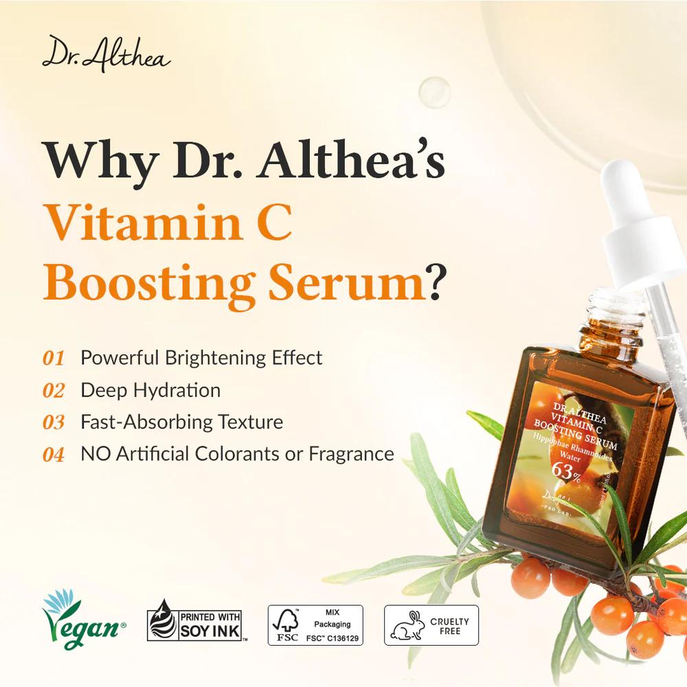 Dr.Althea Vitamin C Boosting Serum 30ml / Vegan, Nourishing, Moisturizing, Korean Cosmetics, Kbeauty