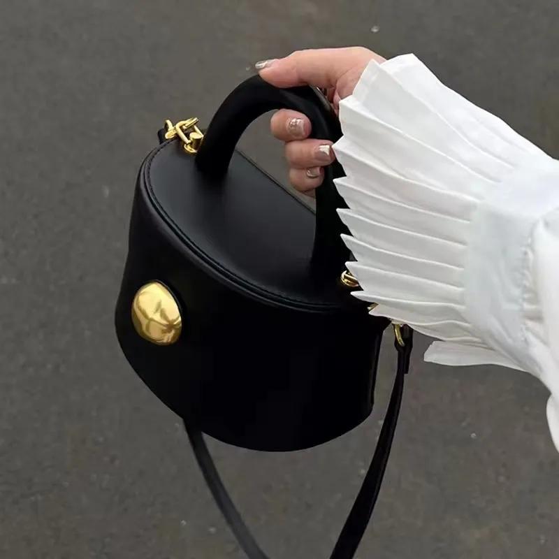 

Модная женская сумка через плечо из искусственной кожи, повседневная сумка через плечо с верхней ручкой, сумка-ведро