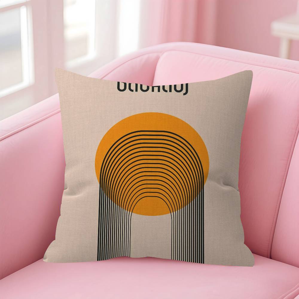 Abstract Bauhaus Style Geometric Picture Cushion Cover Car Throw Pillow Case For Sofa Car Christmas Gift