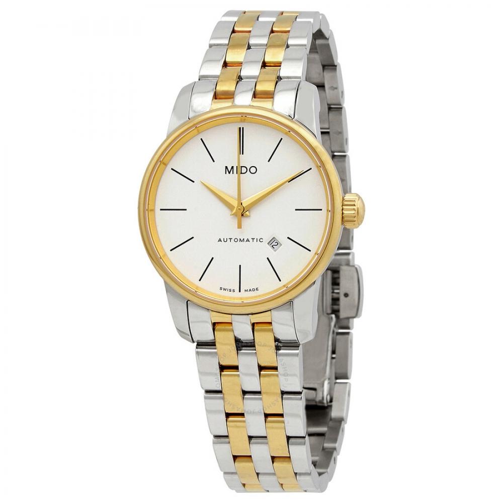 Mido Baroncelli Automatic Silver Dial Two Tone Ladies Watch M76009761
