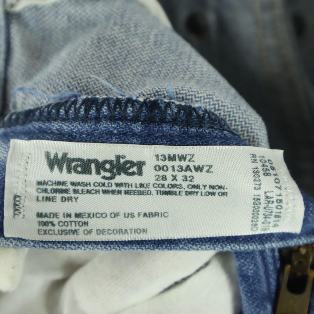 Wrangler 90s 00s Old 13MWZ Denim pants w28 blue Made in Mexico Men's Used