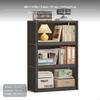 Multitier Shelving Unit Storage Shelf, Freestanding Cabinet with Doors, Modern Organizer for Living