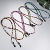 Women's Non-Slip Tortoise Shell Glasses Strap - Beaded Chain Lanyard for Glasses or Mask