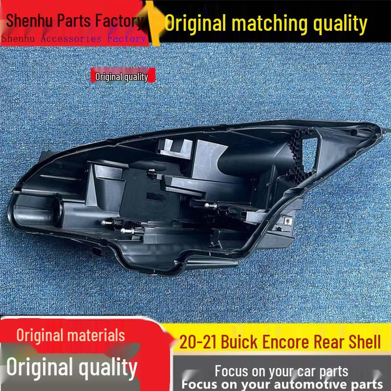 Compatible with 20-21 Buick Envision Headlight Rear Housing Plastic Black Shell Base Passenger Side Front