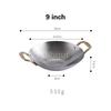 Pot cub Golden Double Ear Bar Cauldron Commercial round Bottom Small Hot Pot Creative Thickened Stainless Steel Dry