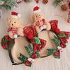 Bear Children Headwear Fluffy Plush Bow Hair Accessories Cute Christmas Headband  Christmas Gifts