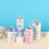 Cartoon Water Bottle Large Capacity Coffee Cup Convenient Straw Insulated Cup  Kid