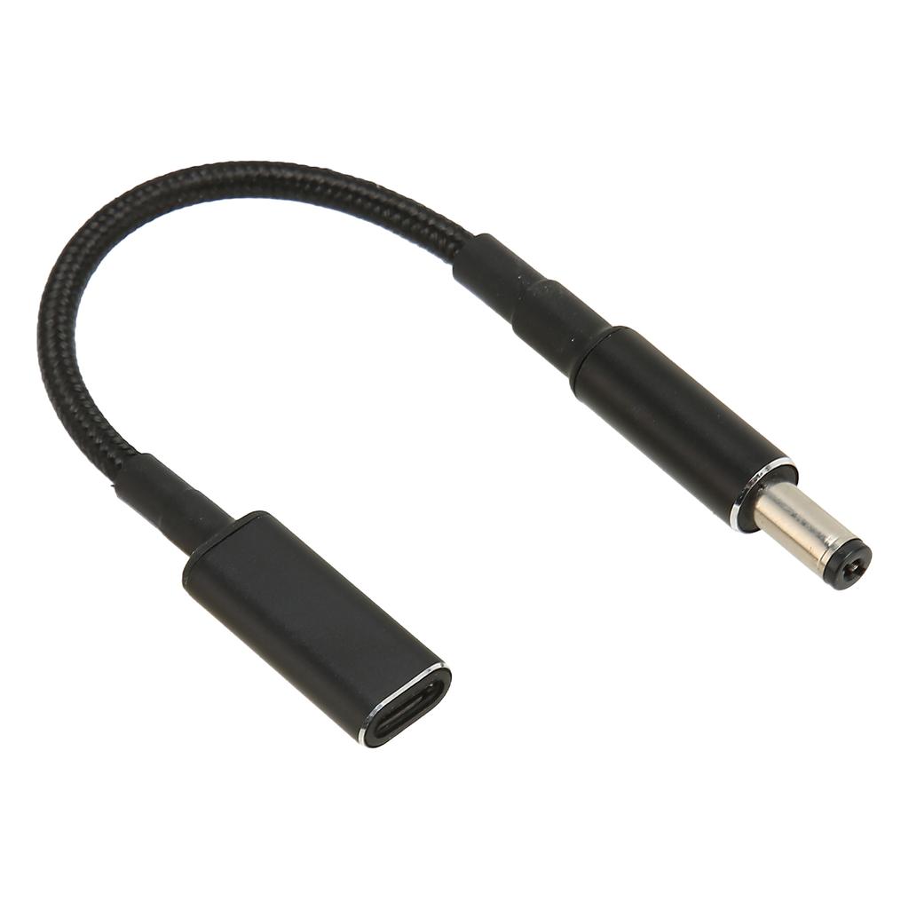 USB Type C Female To 5.5x2.1mm Male Adapter Cable Dual PD E MARK Chip Portable 100W USB Type C Adapter Cable