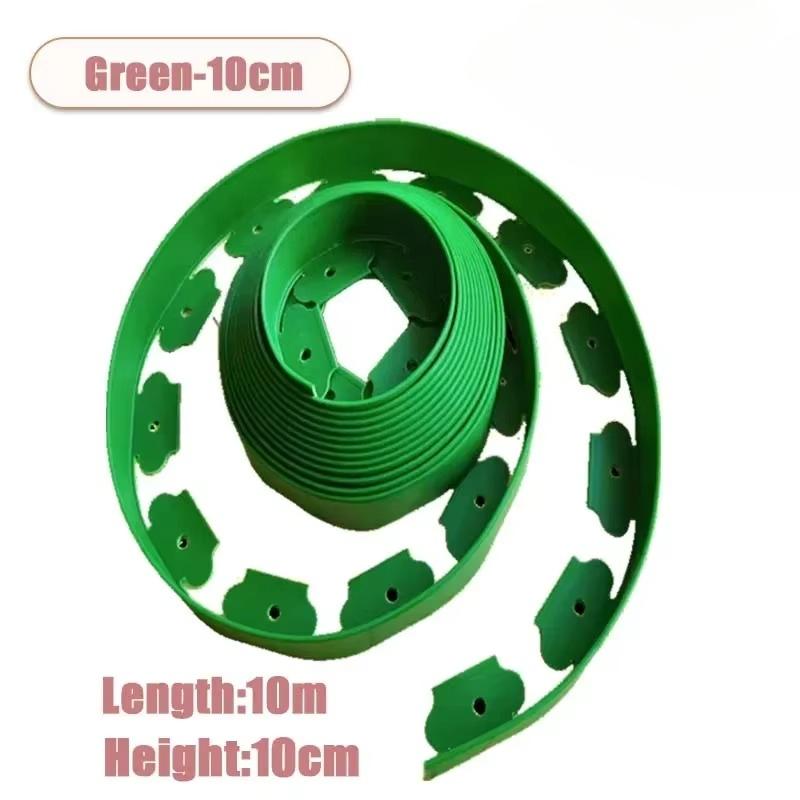 10M L Shaped Lawn Edging Heavy Duty Landscape Border for Grass Gravel Separation Pavement Edge Restraint DIY Garden Barrier