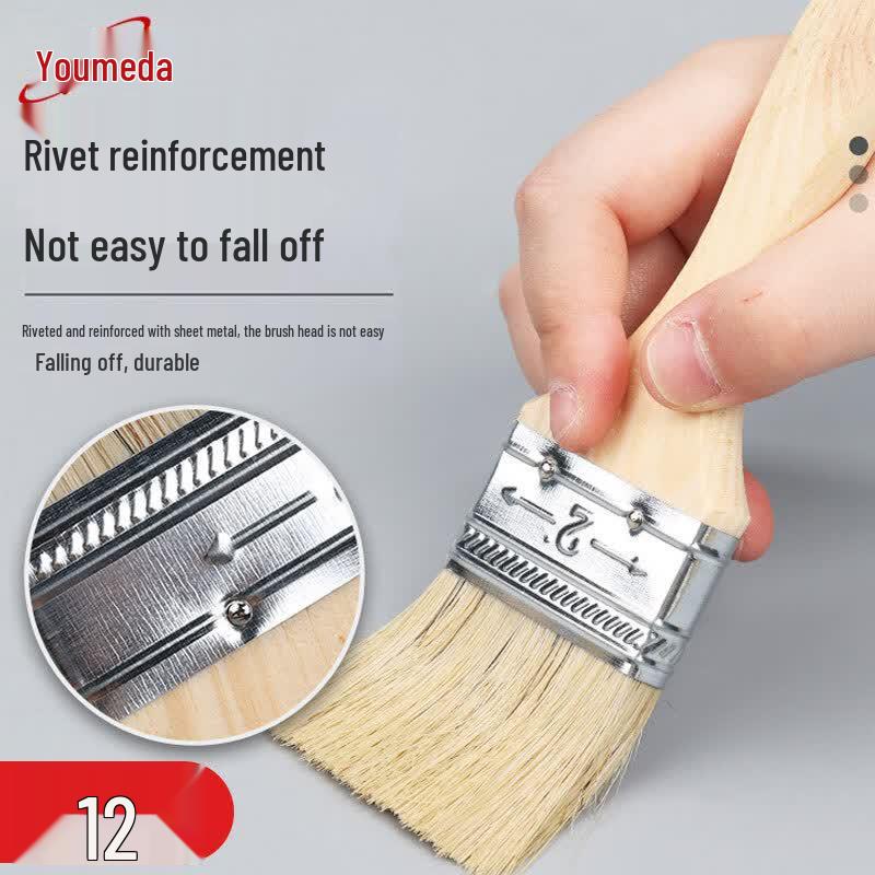 YMD056 12-Pack Multi-Purpose Flat Brush Set 2 inch