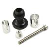 Aluminum Alloy Mount Ball Head Kit Motorcycle Bike Rubber