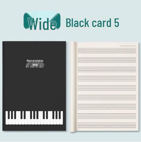 Beginner Music Score & Practice Book with Large Spacing and Music Theory Notes