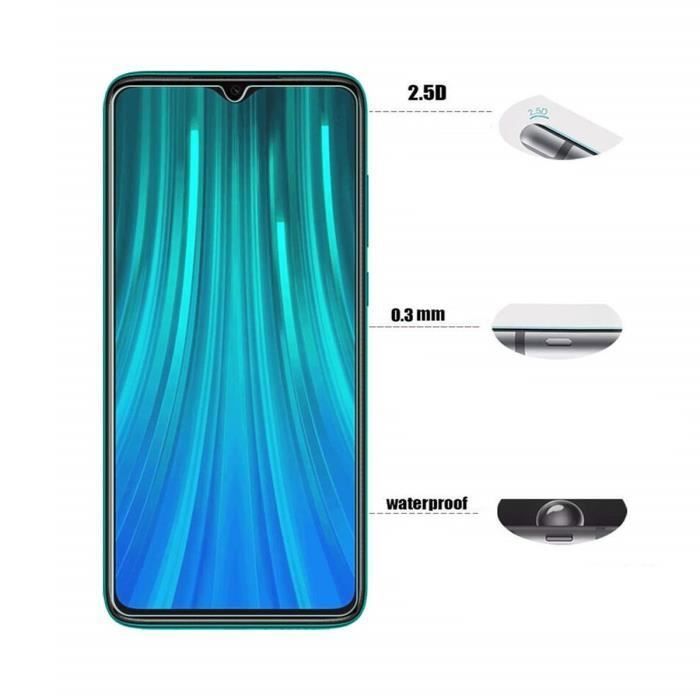 [5pack] Verre trempé pour Xiaomi Redmi note 8 pro Film de protection 2.5D avec Stylet Toproduits®