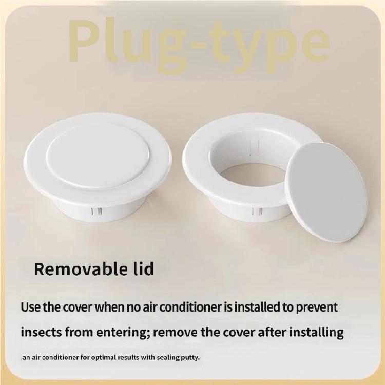 Wall Decorative Cover Pipe Plug Entry Cable Passage Hole Cover for Air Conditioning and Pipe Installations