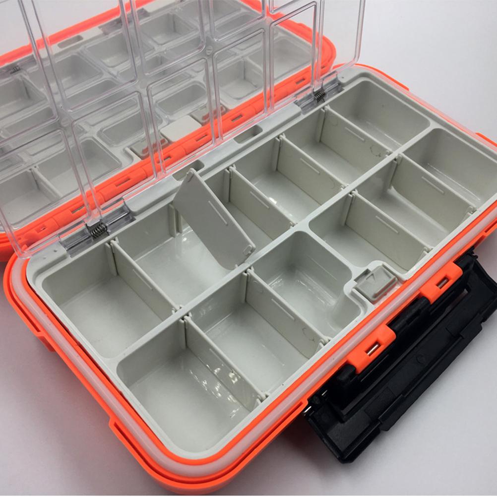 Fishing Tackle Box Storage Box Plastic Fishing Lure Box Removable Grid Storage Organizer for Fishing Lure Hook