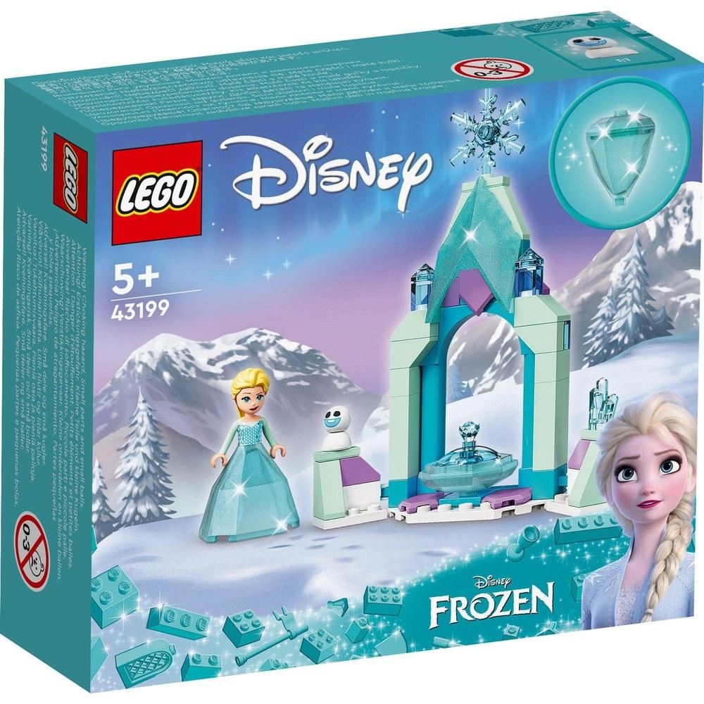 LEGO Disney Princess Elsa's Castle Courtyard Toy Block Set for Girls 5 Years and Older