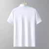 Summer Solid Color Men's Short Sleeved T-shirt Thin Business Lapel Men's Polo Shirt