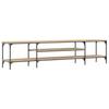 TV Cabinet Sonoma Oak 201 x 35 x 45 cm Particleboard & Iron