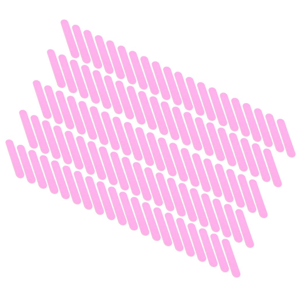 100pcs Disposable Nail File DoubleSided Nail Polishing Grinding File Nail Art Manicure File(Pink )