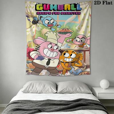 The Amazing World of Gumball Pattern Home Decor Tapestry, Wall Hanging, Decorative RV Wall Cloth.XGT0914487