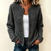Women's Striped Print Long Sleeve Knit Cardigan Button Front Casual Sweater