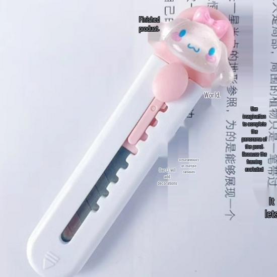 Mini Portable Cartoon Utility Knife for Students and Office Use