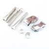 1 Pair Chrome Front Turn Signal Relocation Kit For 39mm 49mm Sportster FXR FXD D
