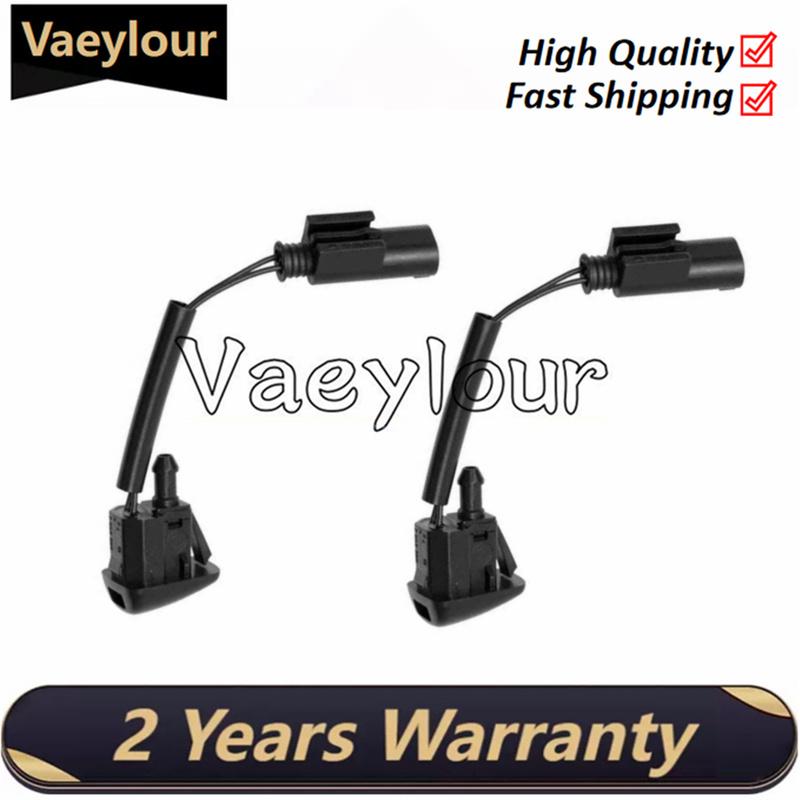 new 2pcs Windshield Heated Washer Sprayer Nozzle Jet For-BMW 5 Series E60 E61 2004-2010 525I 528I 530I 535I 61667046060