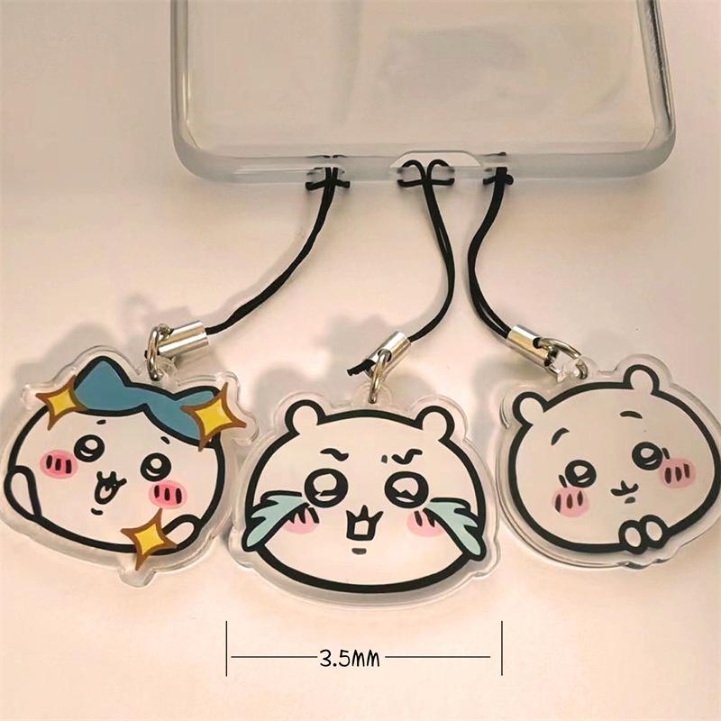 Anime Figure Keychain Mobile Phone Pendant Couple Lanyard Pendant Keychains Cell Accessories Bag Pendant Gifts