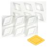 Mousses Cake Decorating Molds Silicone Molds Rhombic Shape Chocolate Molds Holiday Dessert Cake Baking Tool Nonstick