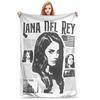Lana Del Rey Decke Abdeckung Sänger Flanell Überwurfdecke Sommer Klimaanlage Tragbar Leicht Bettüberwurf,