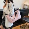 Bow Print Summer New Fashion Trend Large Capacity Casual Shoulder Portable Underarm Tote Bag Women
