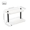 Desktop Double-Layer Multi-Purpose Storage Rack for Dorm or Office