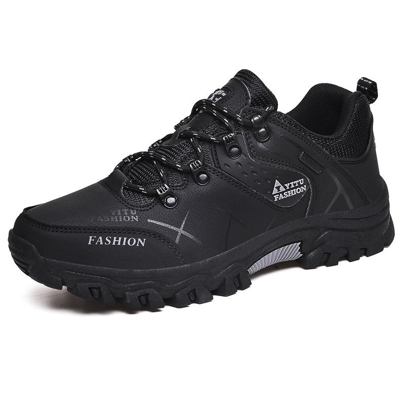 Outdoor Camping Hiking Shoes Men Waterproof Leather Sneakers Man Travel Casual Shoes Leisure Climbing Walking Shoes Mountain
