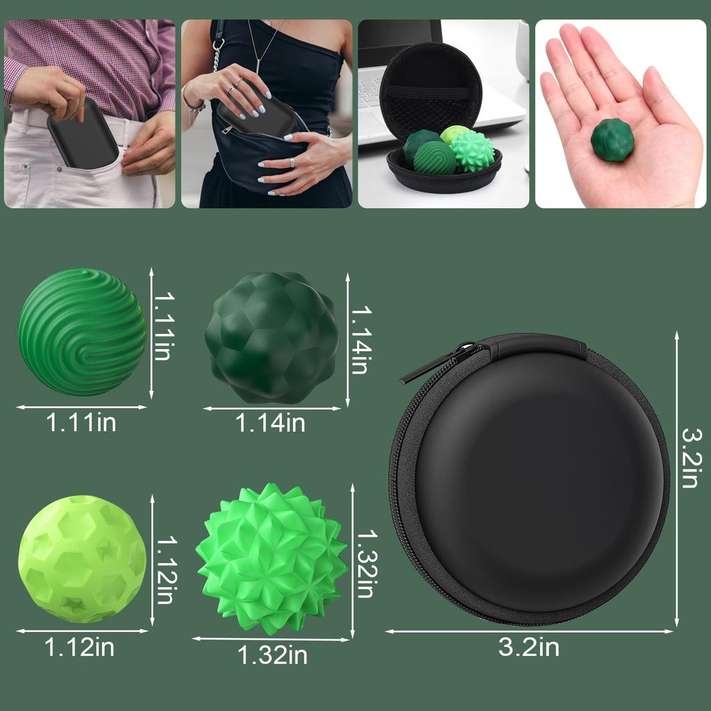 Bolas sensoriais magnéticas de silicone, brinquedo antiestresse para crianças e adultos, brinquedo sensorial para alívio da ansiedade e estresse, bolas de silicone para autismo e alívio da ansiedade
