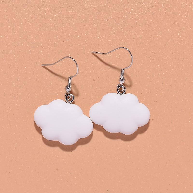 

Сережки з ведмедиками-квітами з епоксидної смоли - Європейський та американський стиль