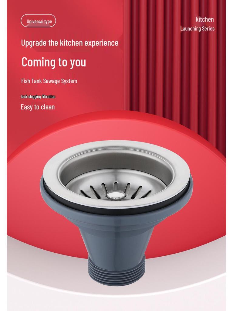 304 Stainless Steel Basket Strainer for Kitchen Sink