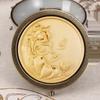 Portable Green Sandalwood Folding Vanity Mirror - Exquisite Round Design, 5 Styles Available