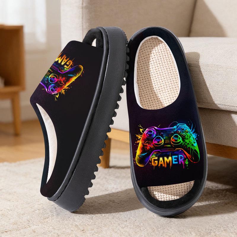 Unisex Linen Cotton Slippers for Spring, Summer, Autumn Size 38-39