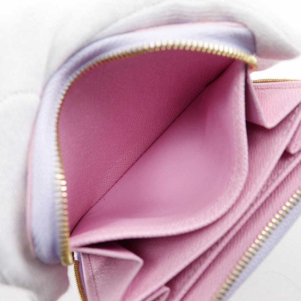 Louis Vuitton Spring In the City Coin Purse M81388 Monogram Sunrise Pastel Zippy Coin Perth Purple Monogram Canvas Women Used