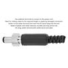 20Pcs DC Male Power Plug with Lock Plastic Metal 5.5x2.1mm for Audio Media Players