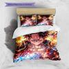 Juego de Ropa de Cama con Estampado de Dibujos Animados Colcha Funda de Colcha Funda de Almohada Decoración del Hogar Regalo de Cumpleaños (1 * funda nórdica + 2 * fundas de almohada, sin núcleo)