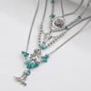 Fashionable Turquoise Statement Necklaces Adjustable Length Choker Trendy Accessories for Various Outfits and Event