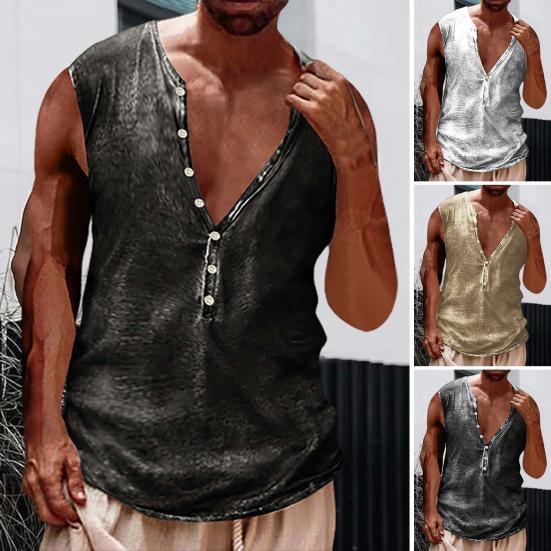 

Мужская футболка Простая эластичная 3D Раскрой Мужская футболка Чистый цвет Свободный жилет для бодибилдинга Топы Жилет для бодибилдинга Уличная одежда