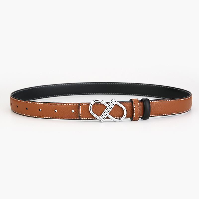Leather Womens Waist Belt With Alloy Buckle For Office Wear And Daily Fashion